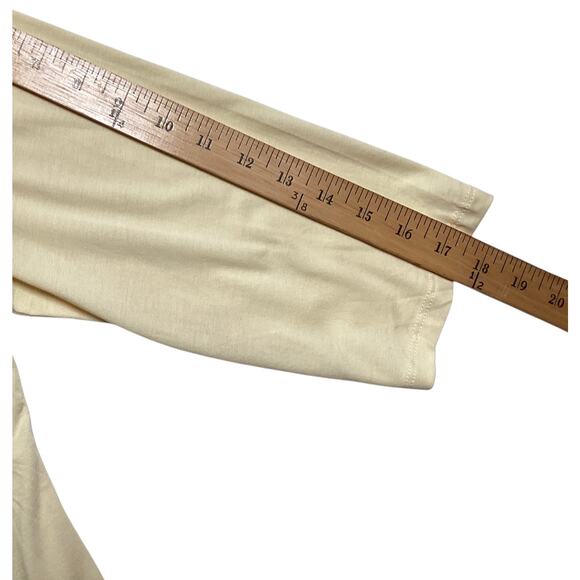 J.Jill Pure Jill boat neck layered tunic yellow jersey knit sz L - Picture 6 of 7